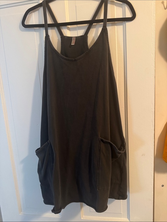 Free People Dresses & Skirts - Free People Black Sleeveless Pocket Swing Dress